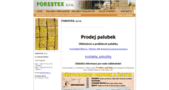 Desktop Screenshot of forestex.cz