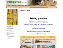 Tablet Screenshot of forestex.cz